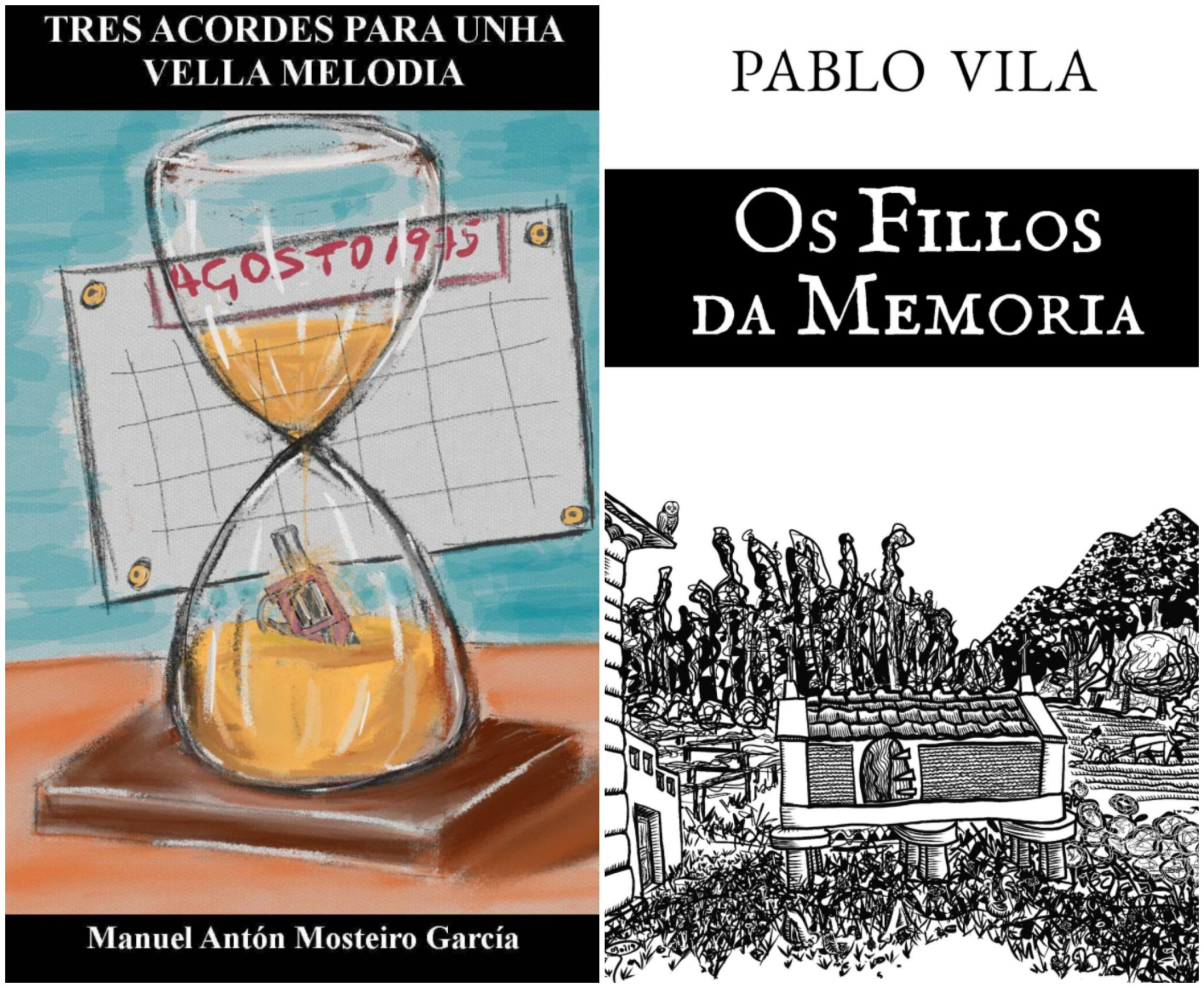 Portadas de los libros de ambos autores.