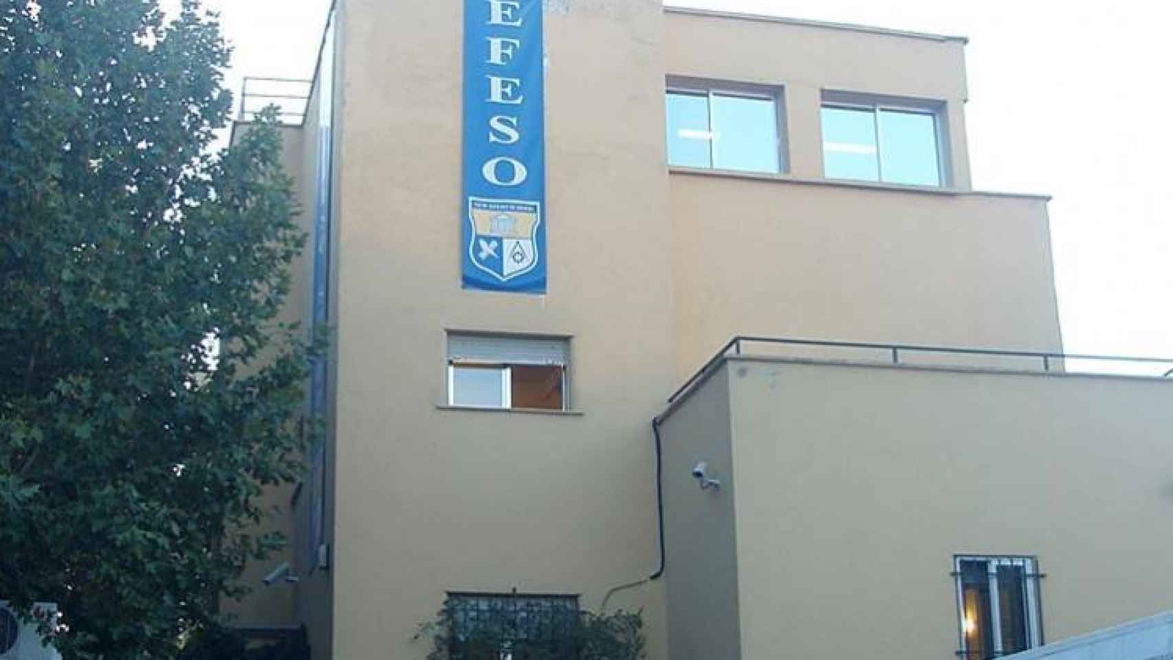 El Colegio Éfeso antes de su cierre, en 2017, en un pequeño edificio de la colonia de El Viso de Madrid.