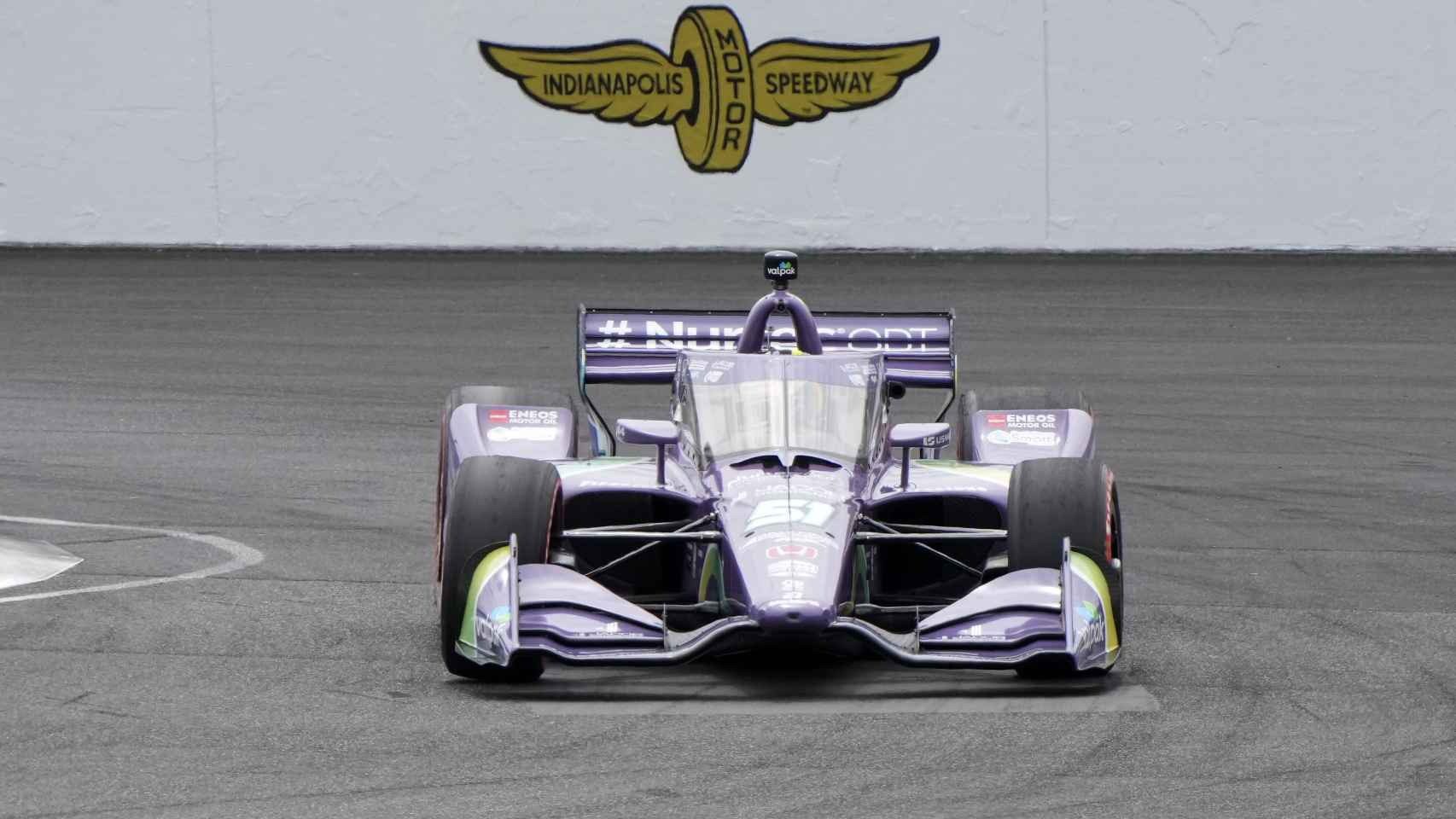 Grosjean pilotando su Dale Coyne Racing en el GP de Indianápolis 2021