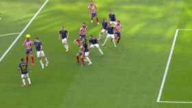Gol anulado al Atlético de Madrid por fuera de juego