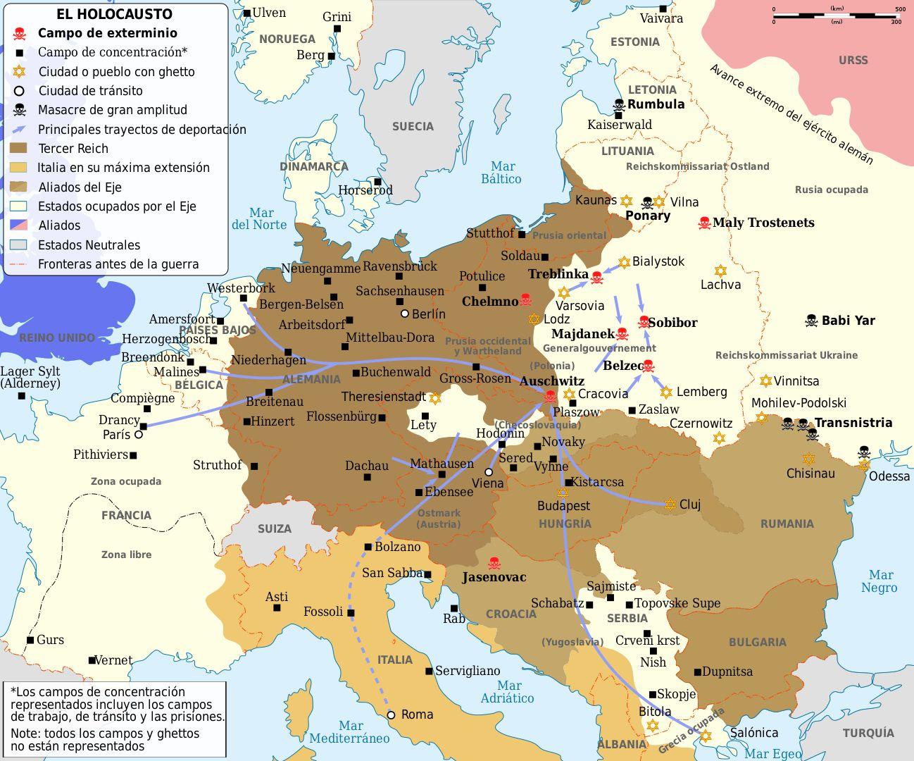 Campos de concentración nazis. https://es.wikipedia.org/