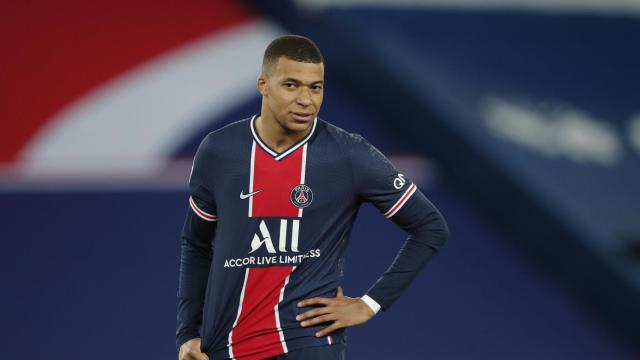 Kylian Mbappé, con la camiseta del PSG