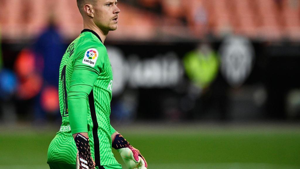 Marc-André Ter Stegen, durante un partido con el Barça