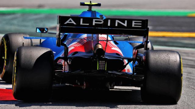 El alerón trasero del Alpine de Estaban Ocon