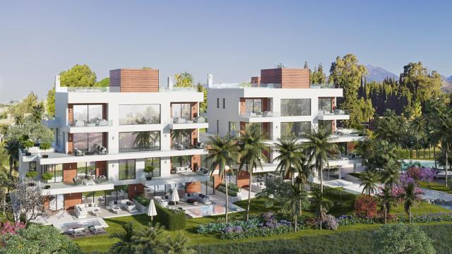 Render del proyecto Benalús que levanta el grupo vasco Gailur en Marbella.