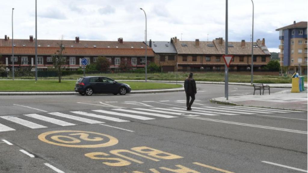 La zona de aparcamientos de León donde se produjeron los hechos.