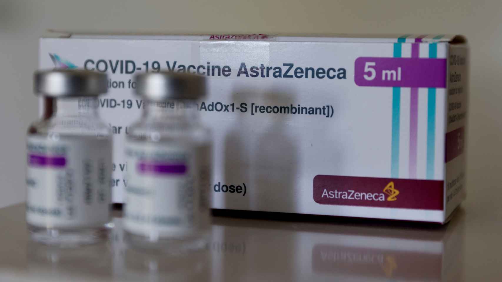 Viales de la vacuna de AstraZeneca contra la Covid-19.