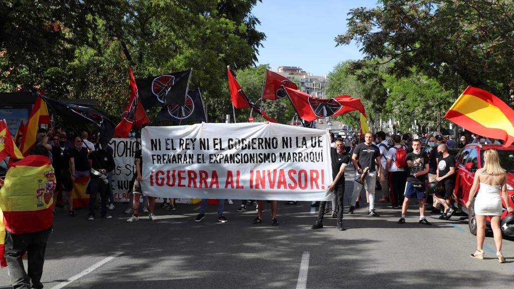 Bastión Frontal, en la manifestación frente a la Embajada de Marruecos.