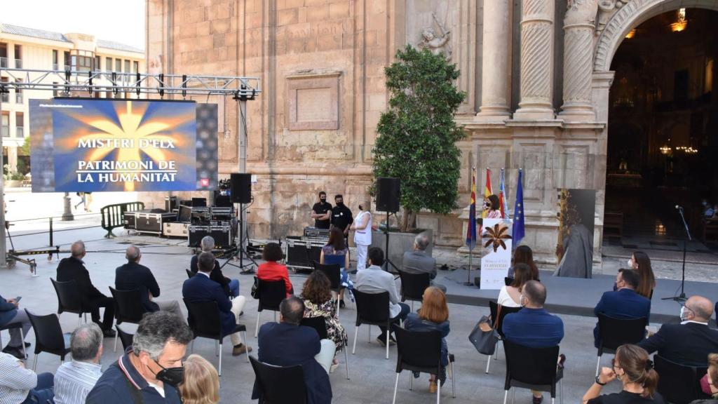 Un momento del acto de este martes en Elche.