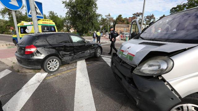 Una imagen de los momentos posteriores al accidente (Ó. HUERTAS)