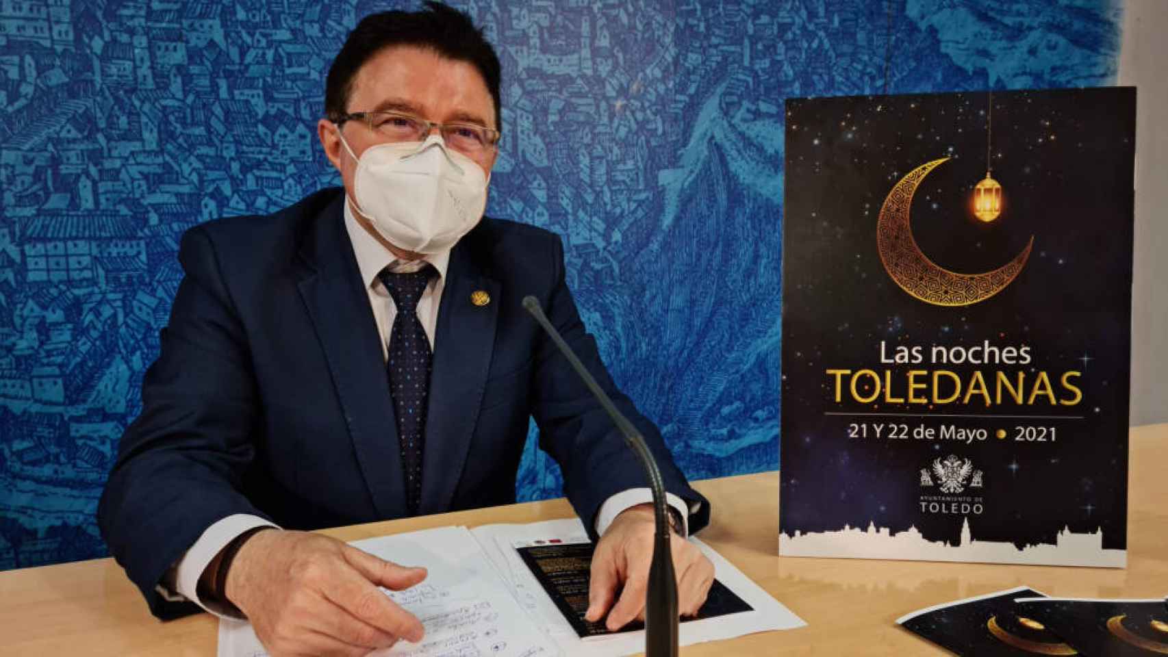 El concejal de Cultura del Ayuntamiento de Toledo, Teo García, ha presentado la programación de Las Noches Toledanas