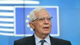 El jefe de la diplomacia de la UE, Josep Borrell, durante la rueda de prensa de este martes