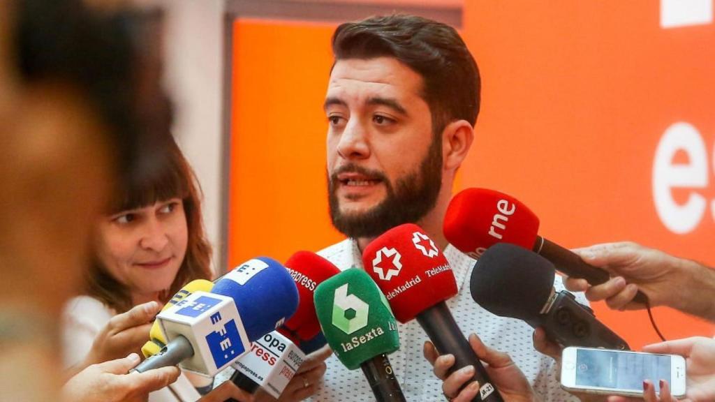 El que fuera portavoz de Ciudadanos en la Asamblea de Madrid, César Zafra. EP