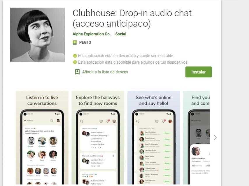 Clubhouse Play Store