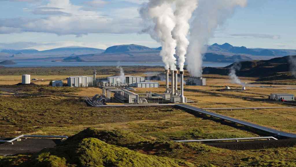 Una central geotérmica en Islandia.