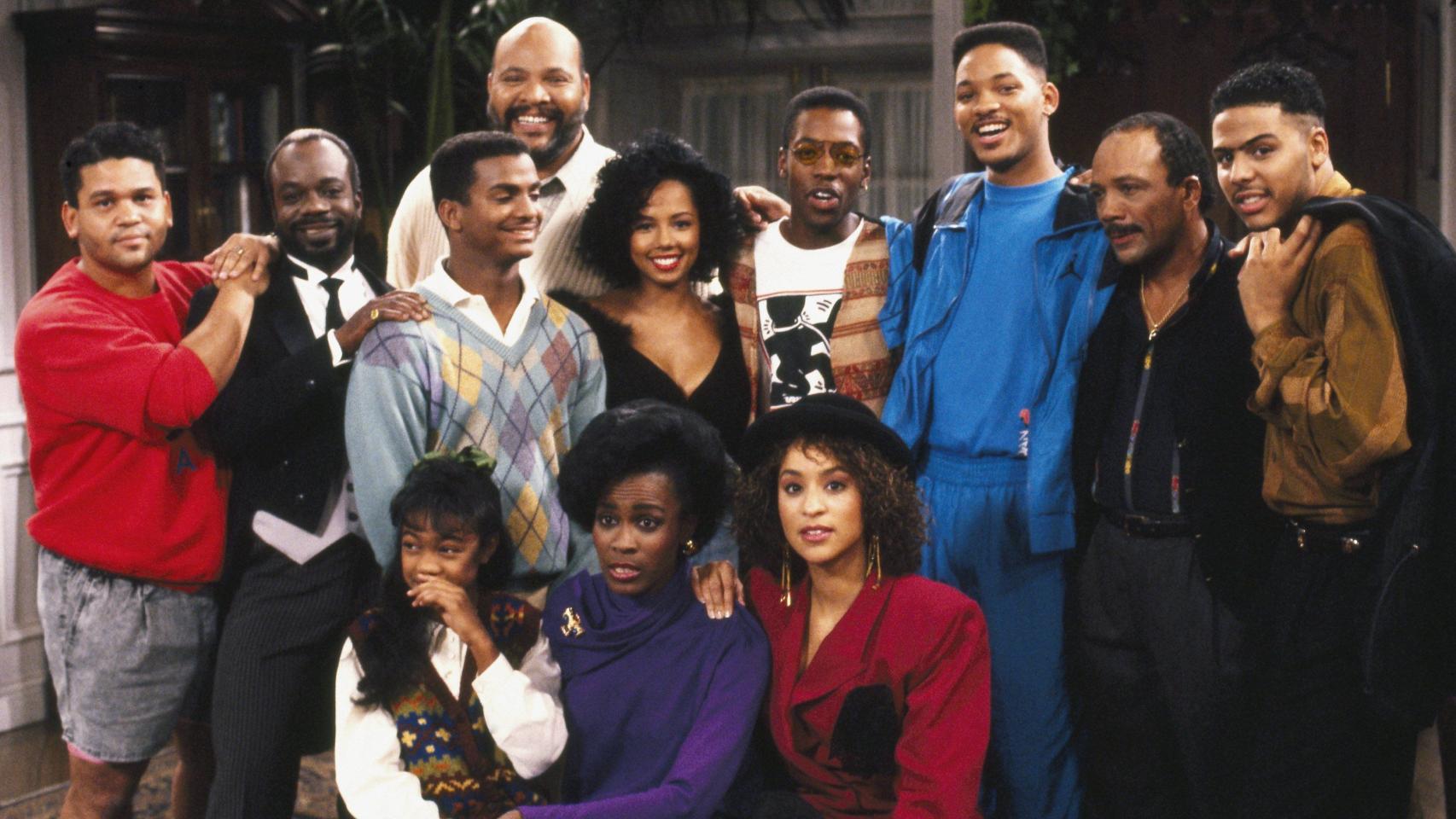 El reparto de 'El príncipe de Bel-Air'.