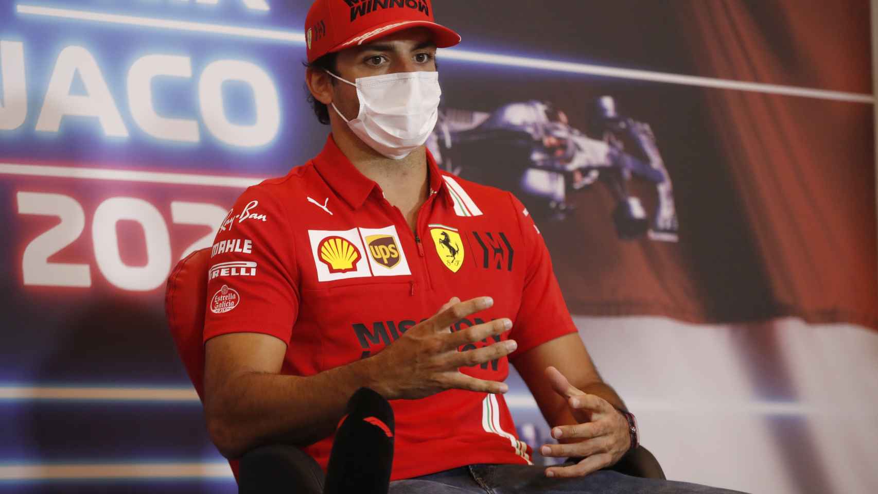 Carlos Sainz Jr., en la rueda de prensa previa al Gran Premio de Mónaco de la F1
