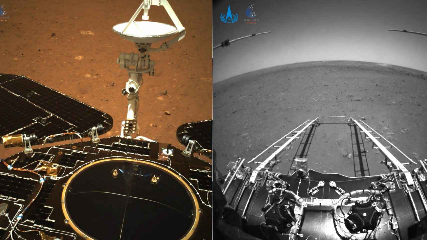 Primeras fotos del rover chino en Marte
