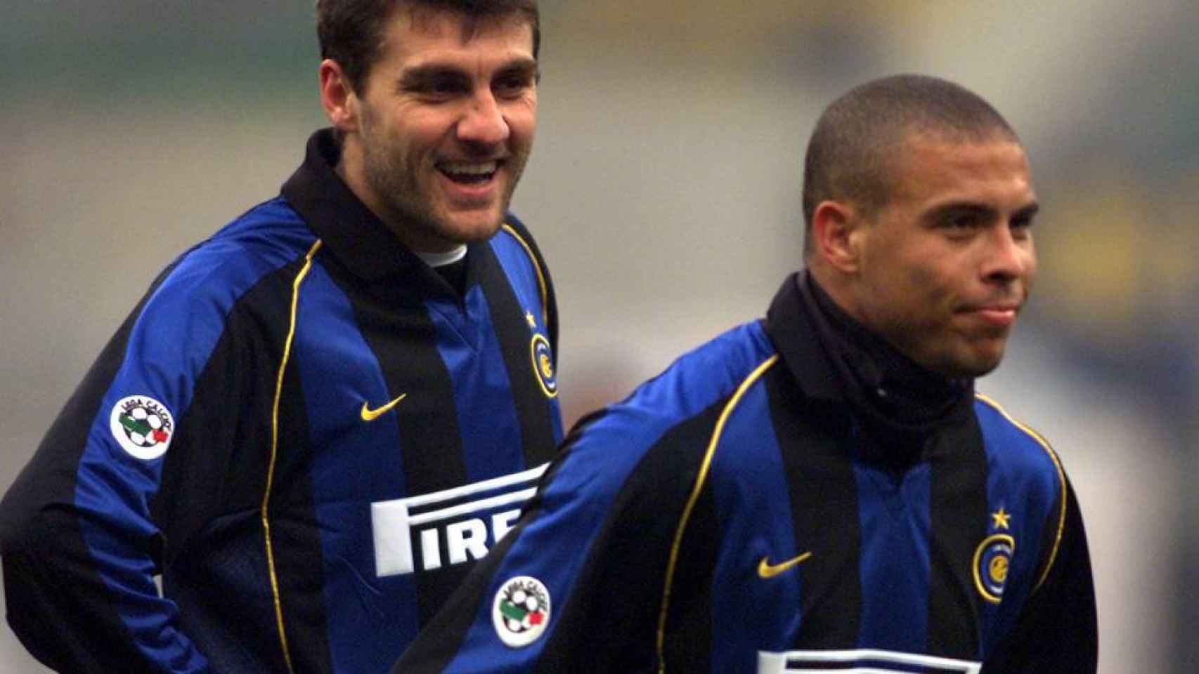 Christian Vieri y Ronaldo Nazário, juntos en el Inter de Milán