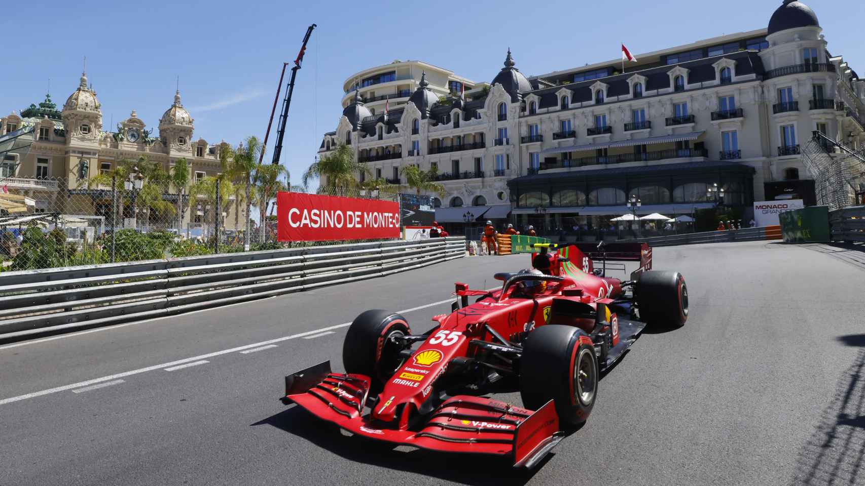 Carlos Sainz en el circuito de Mónaco