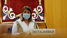 Tita García, alcaldesa de Talavera, este durante durante el Debate del Estado de la Ciudad