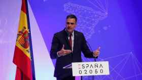 Pedro Sánchez, durante la presentación del plan España 2050.