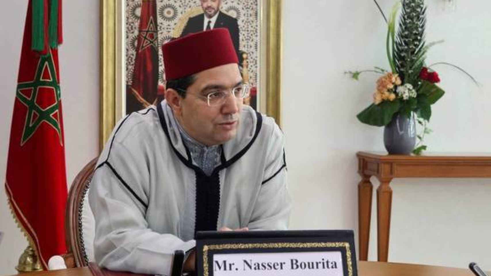 El ministro de Exteriores marroquí, Nasar Burita.