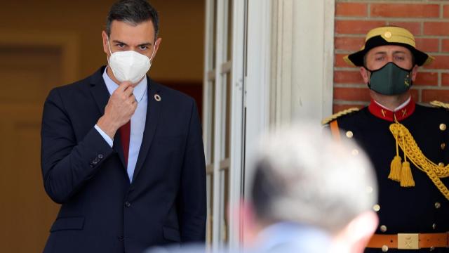 Pedro Sánchez, este jueves en La Moncloa.