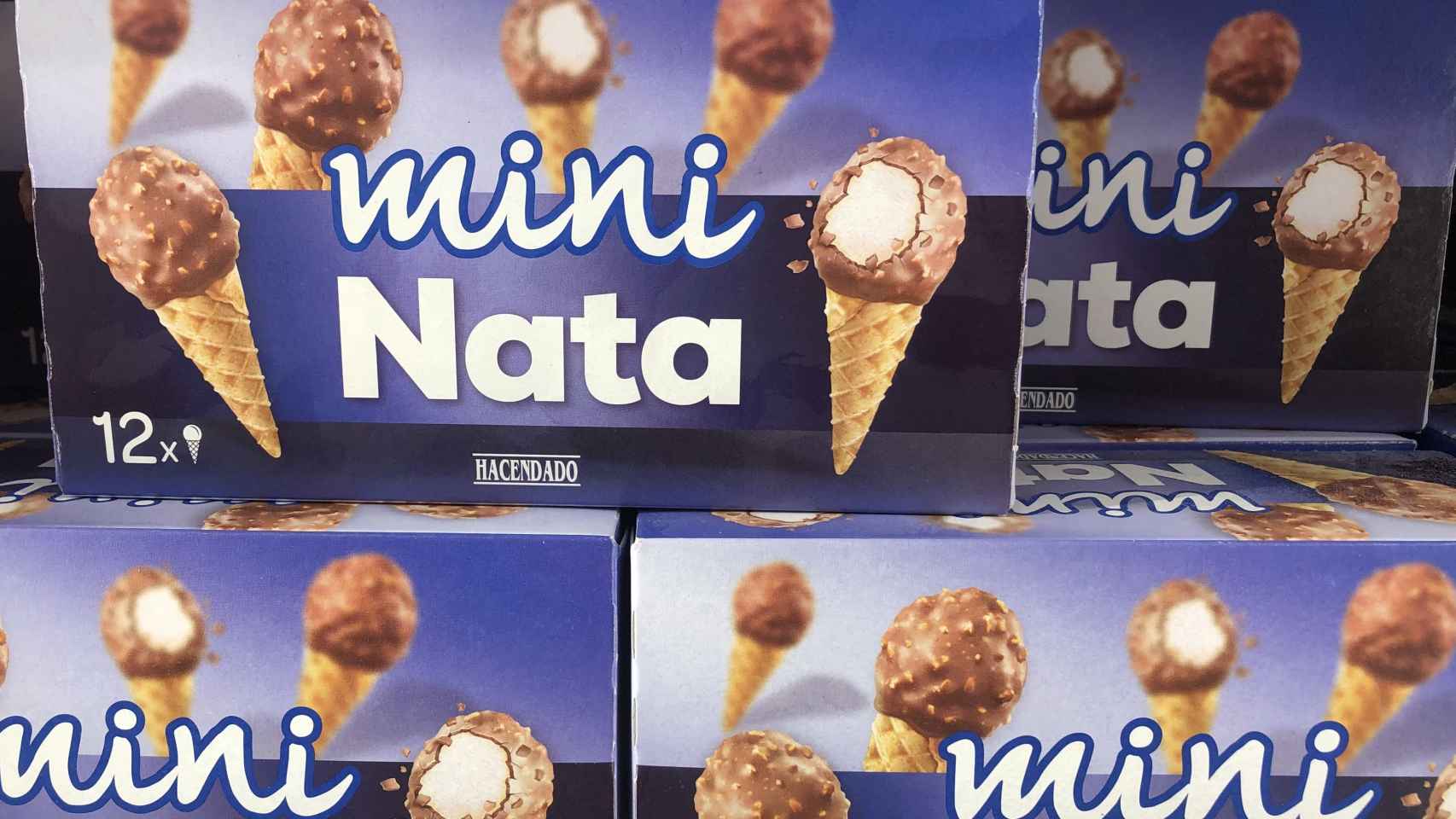 Los famosos 'mini nata', unos de los helados favoritos de Mercadona.