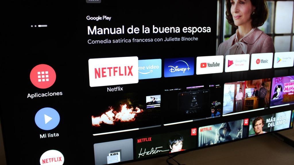 Así es la interfaz de Android TV.