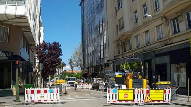 Obras en la calle Fontán