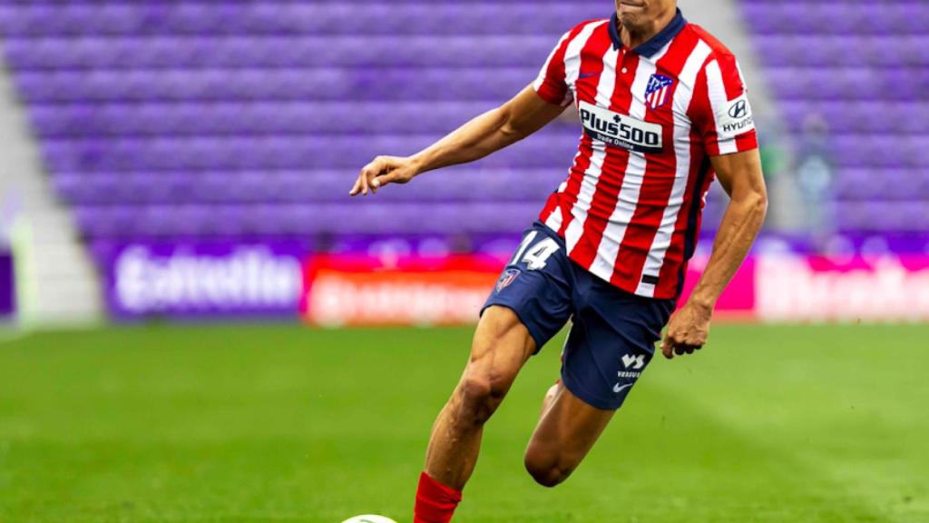 Marcos Llorente en el partido Valladolid -Atleti de la pasada temporada.