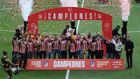 El Atlético de Madrid recibe el título de La Liga en el Wanda Metropolitano