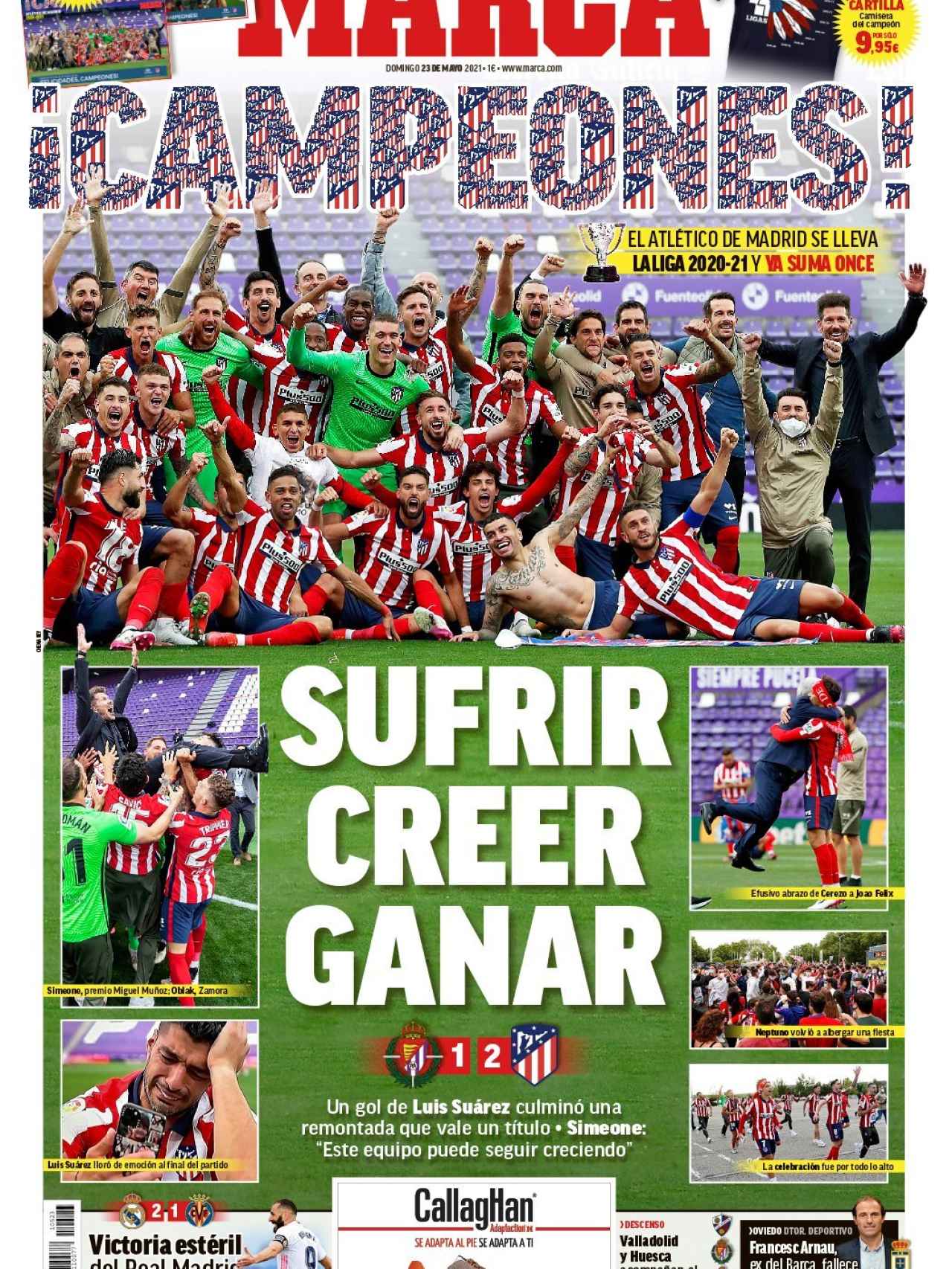 La portada del diario MARCA (23/05/2021)