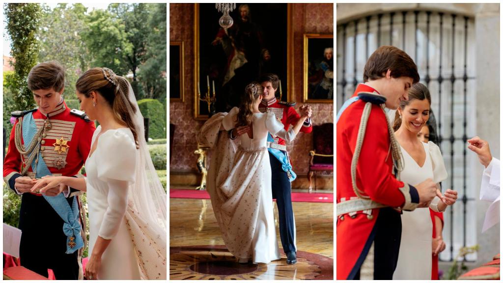 Algunos de los momentos más especiales de la boda: desde la ceremonia más rigurosa hasta el baile de los recién casados.