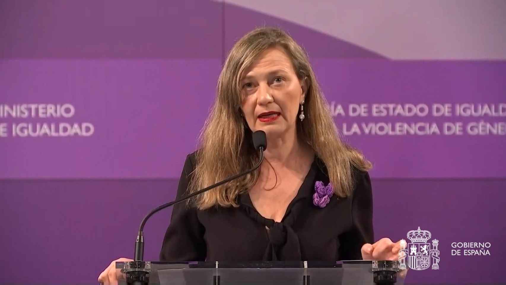 La delegada del Gobierno contra la Violencia de Género, Victoria Rosell. EP