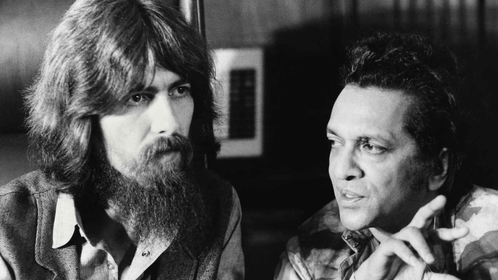 George Harrison y Ravi Shankar .