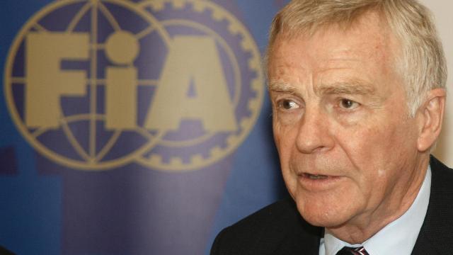 Max Mosley, durante un acto de la FIA