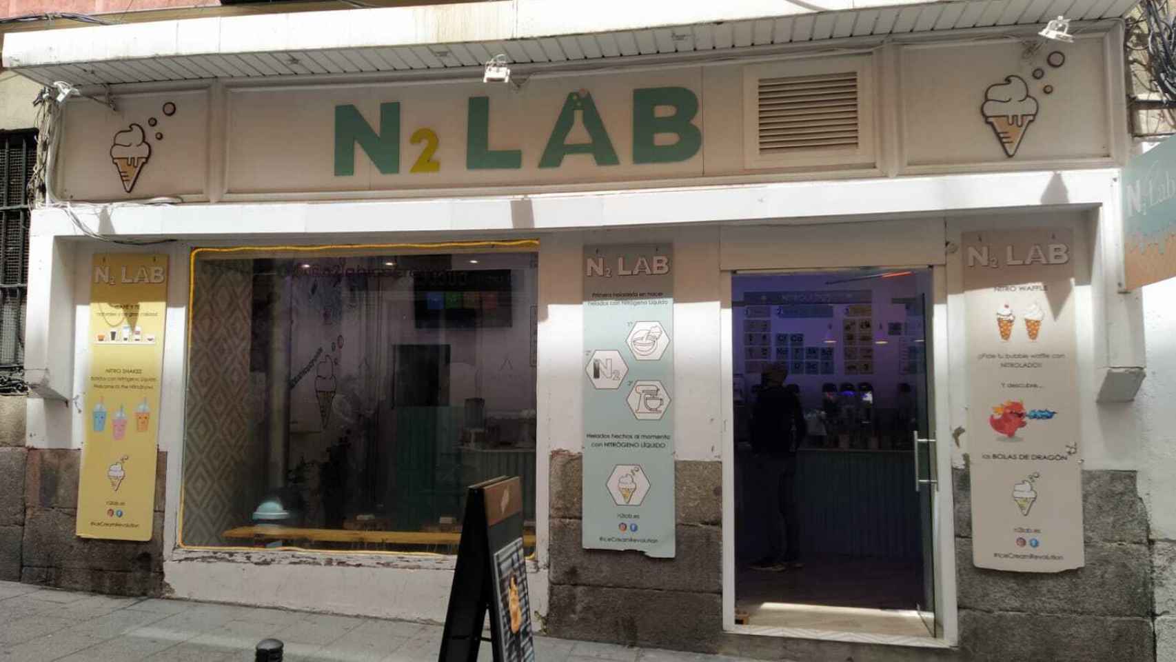 La heladería N2 Lab, situada en el número 5 de la calle Graviana.