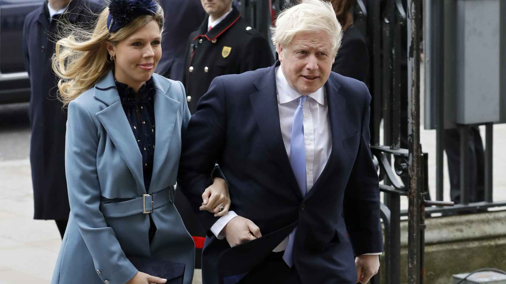 Boris Johnson y Carrie Symonds en una foto de archivo