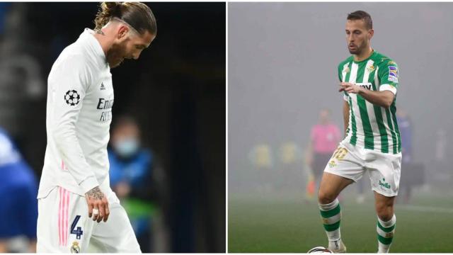 Sergio Ramos y Canales en un fotomontaje