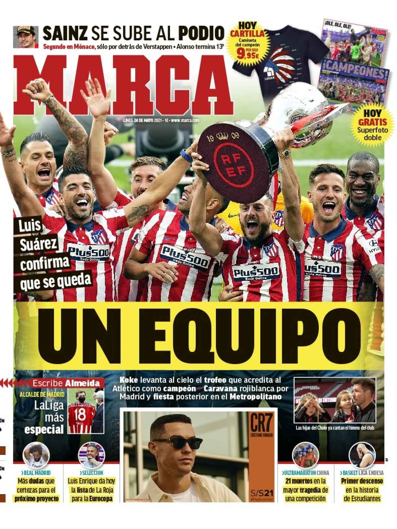 La portada del diario MARCA (24/05/2021)