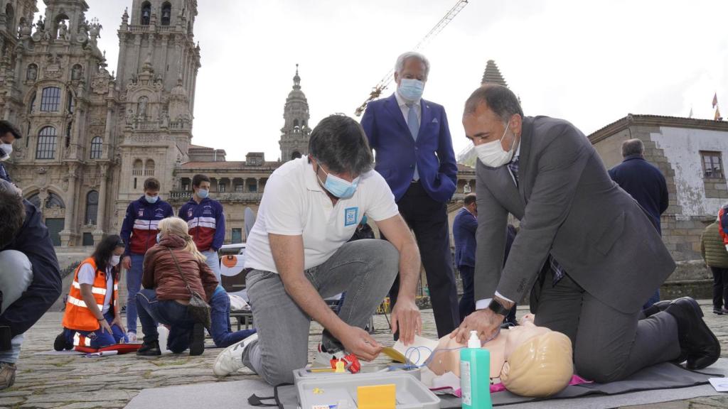 Día Mundial de la Medicina de Urgencia, en la Praza do Obradoiro