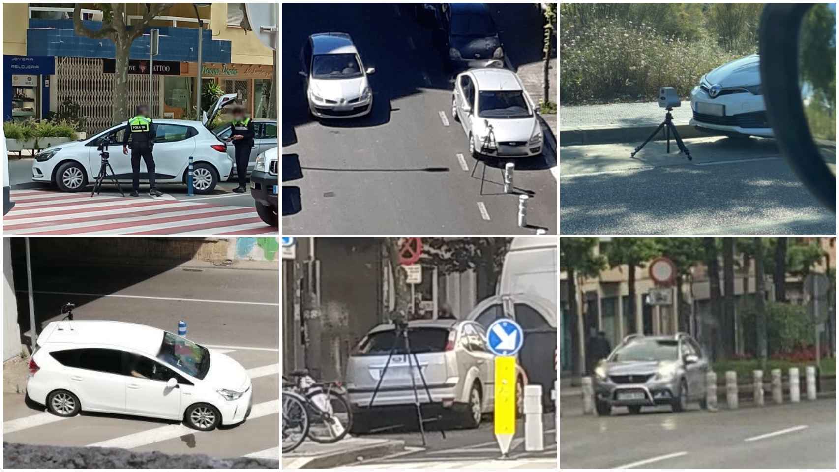 Algunos de los radares móviles avistados durante los últimos días en las ciudades españolas.
