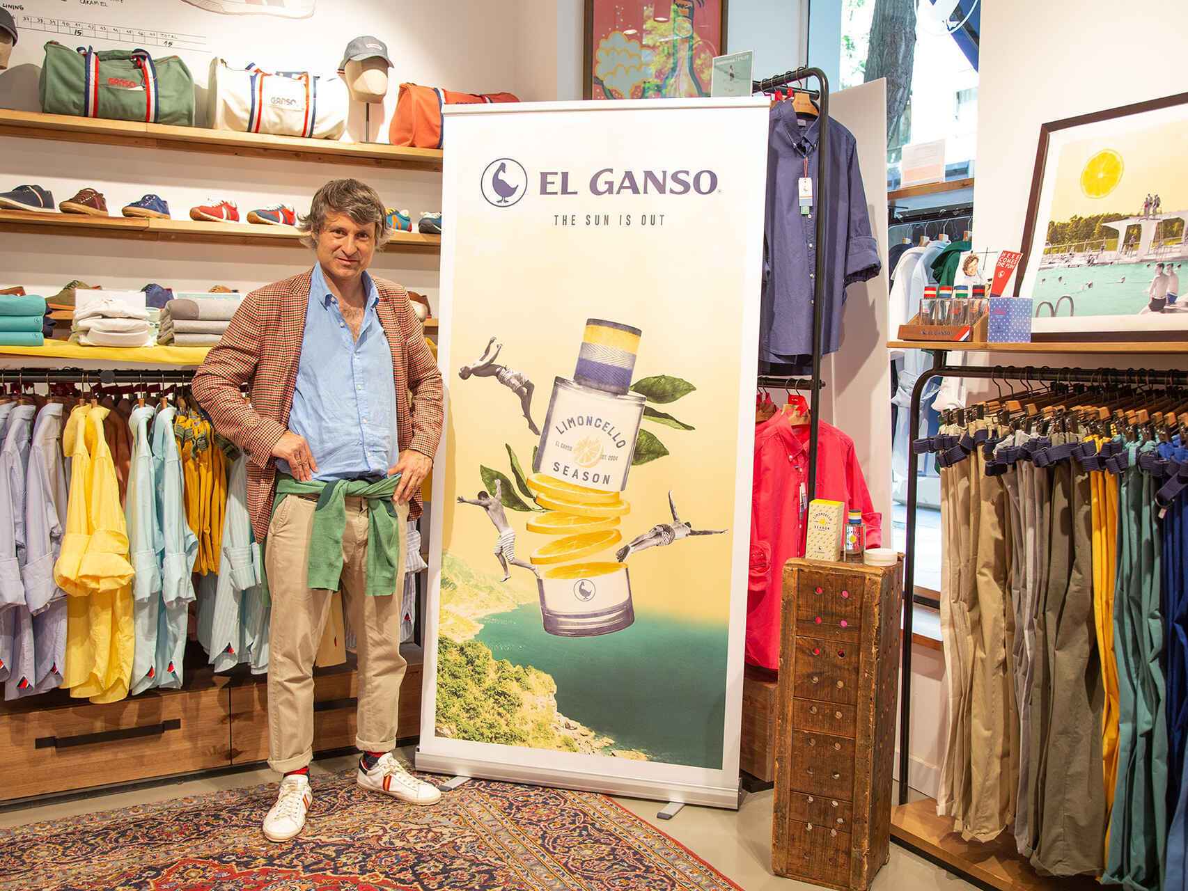 Álvaro Cebrián presentado el nuevo perfume de El Ganso.