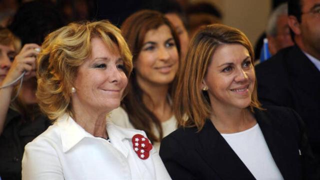 Esperanza Aguirre y María Dolores de Cospedal en una imagen de archivo