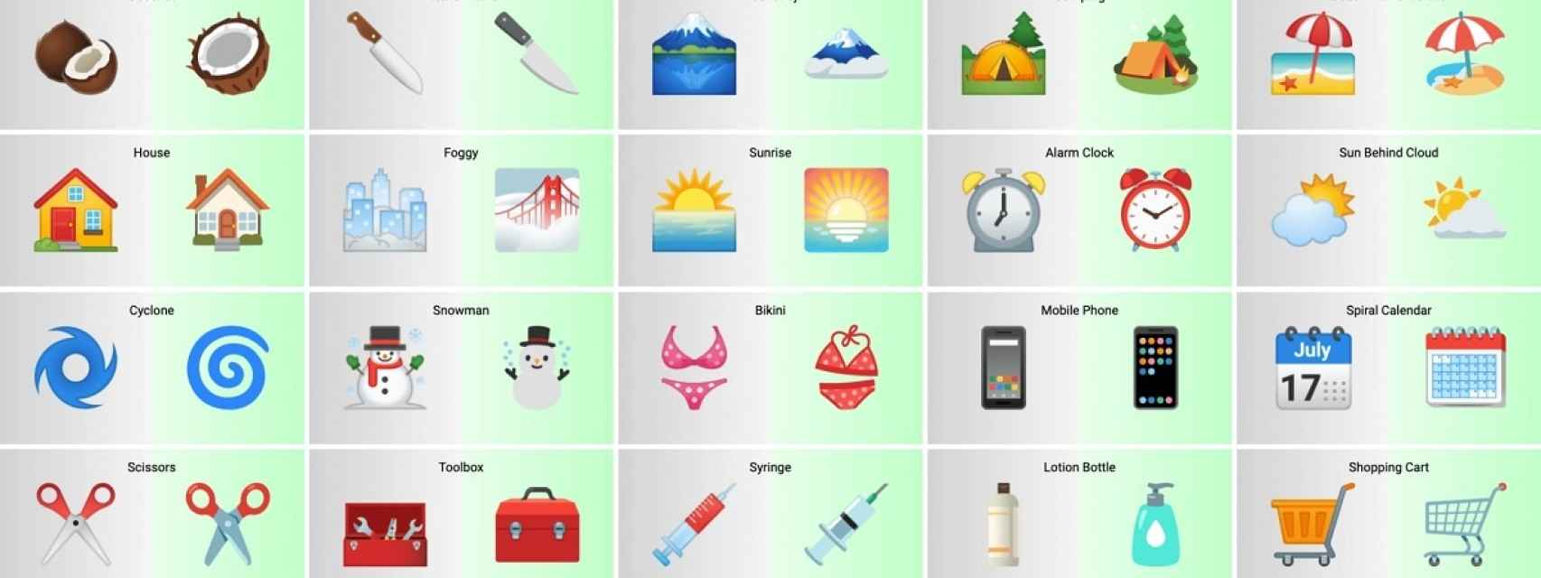 Android 12 emojis diseño