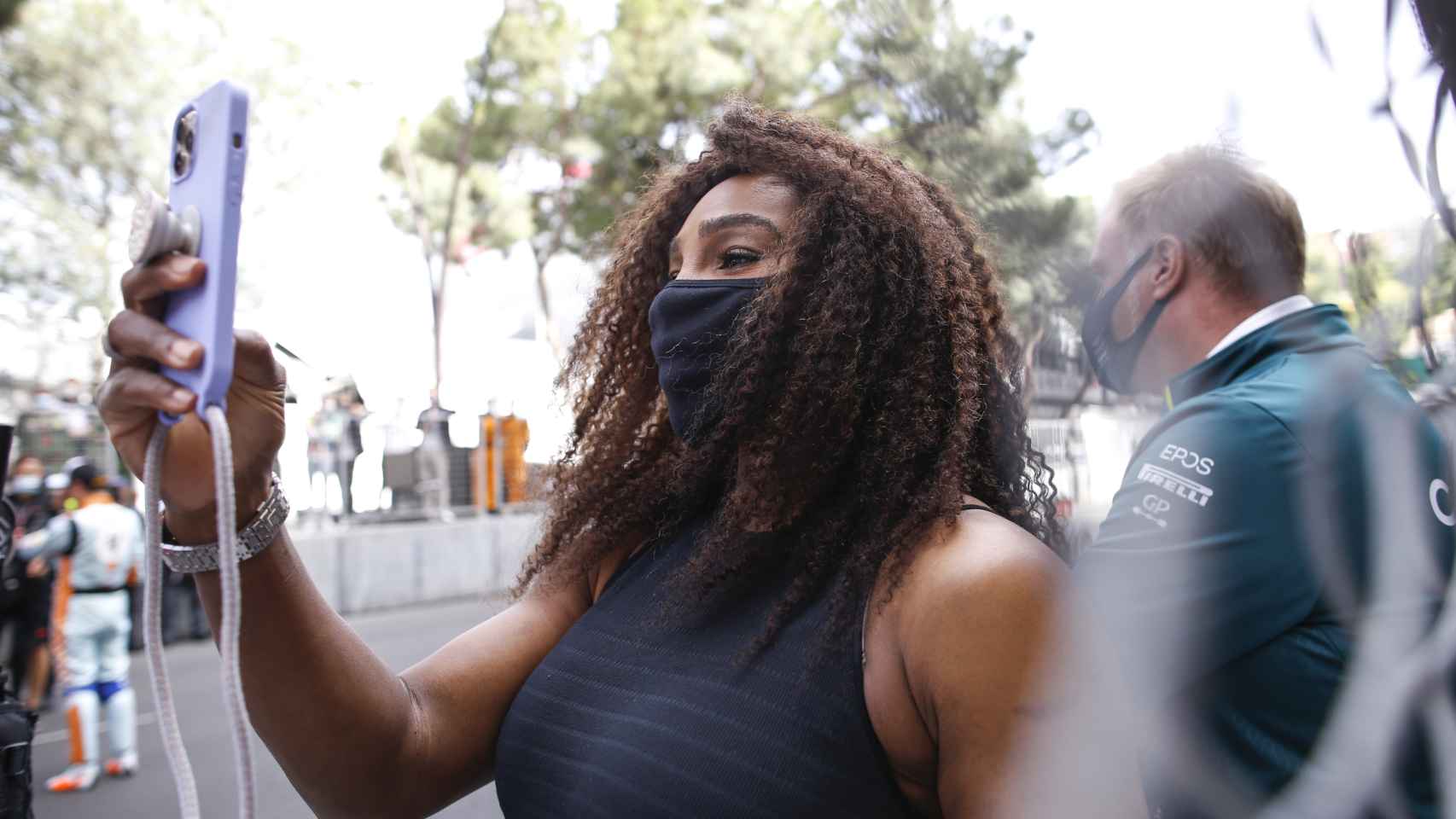 Serena Williams, durante el Gran Premio de Mónaco 2021