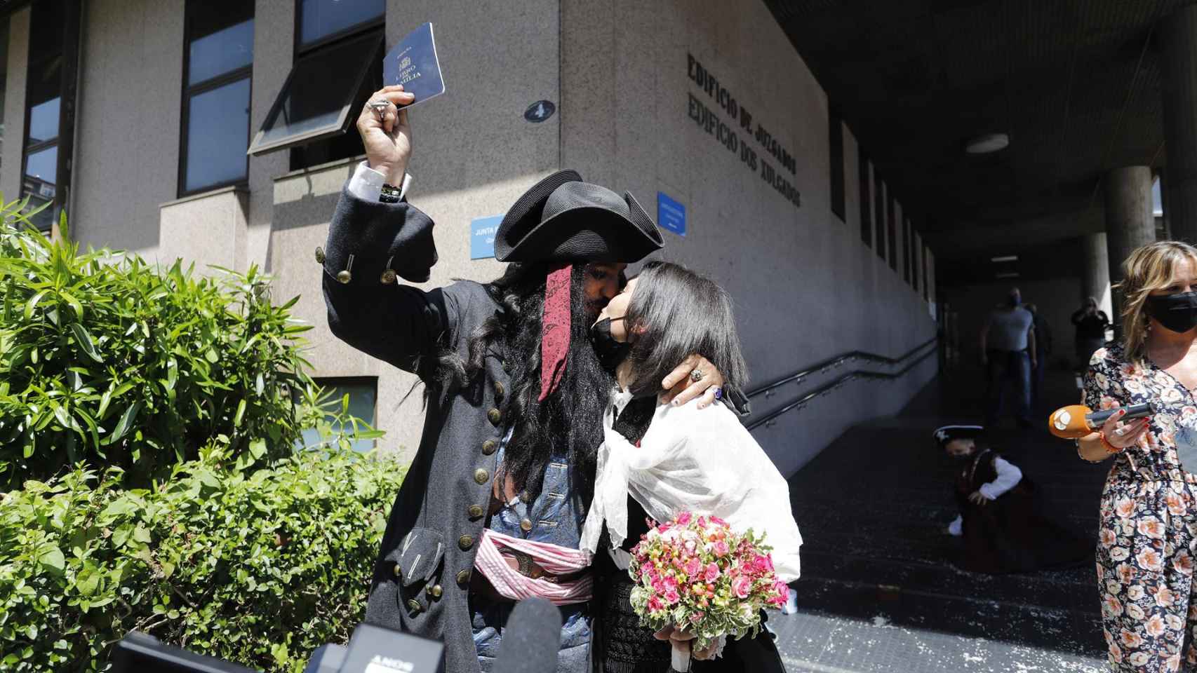 Berto y María han logrado casarse hoy, 26 de mayo, en Vigo