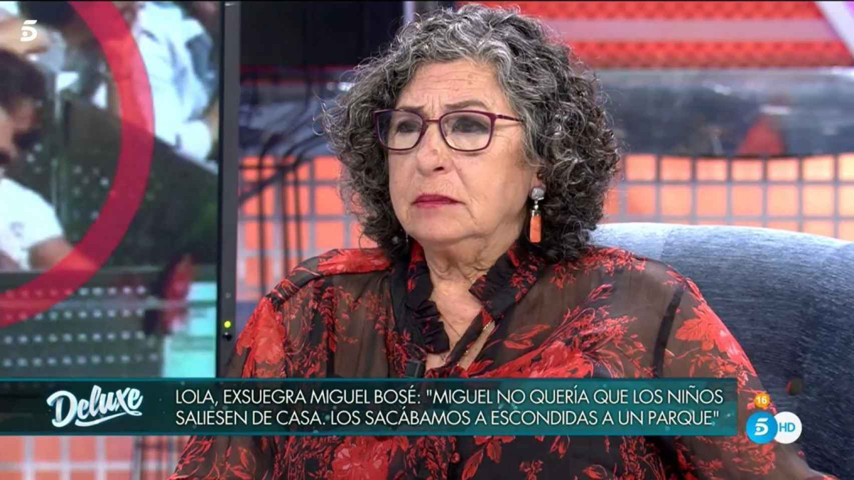La madre de Nacho Palau visitó el 'Deluxe' para hablar de la separación de su hijo y Miguel Bosé.